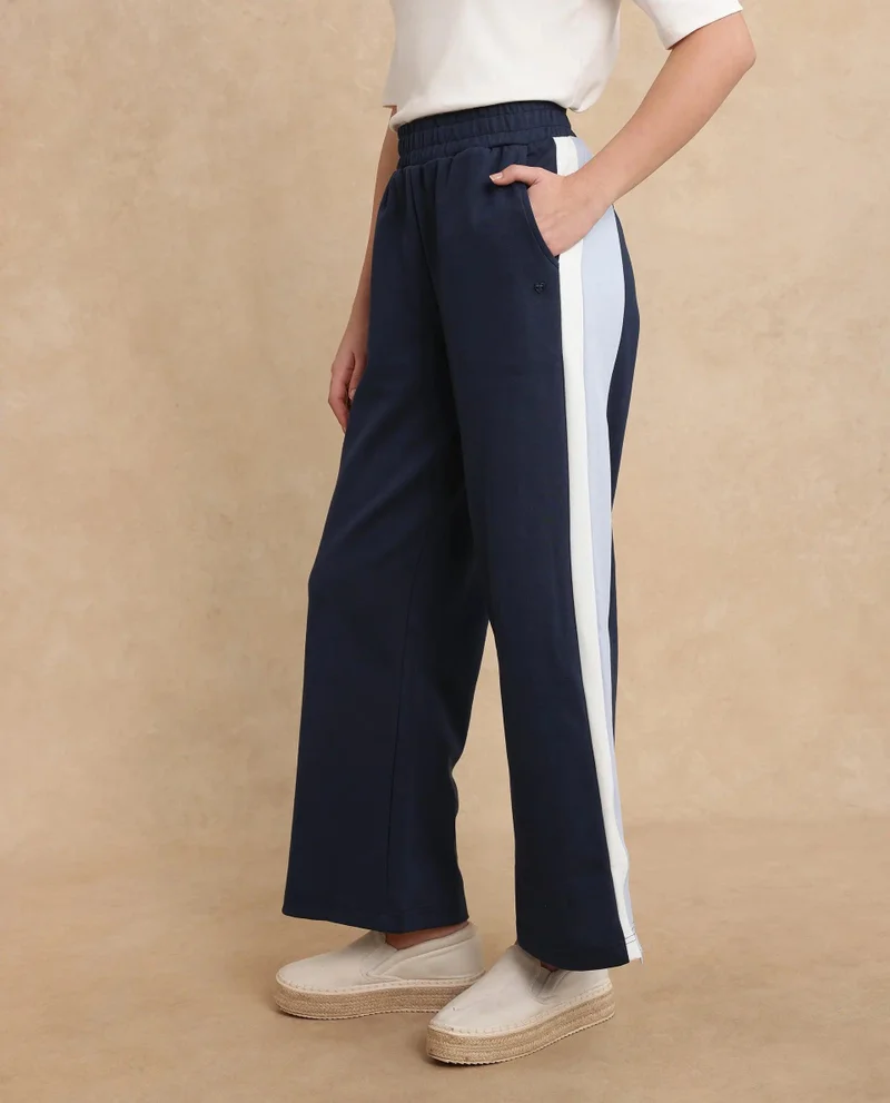Rareism Women's Contrast Panelled Trackpants