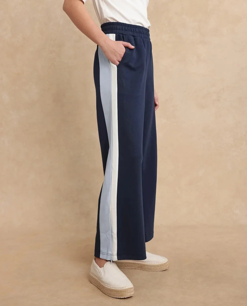 Rareism Women's Contrast Panelled Trackpants
