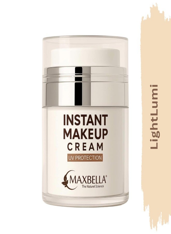 MaxBella Instant Makeup & Spot Coverage Cream | 3-in-1 Primer, Highlighter & Moisturizer | Niacinamide Enriched | Waterproof, Long-Lasting, UV Protection | 45g (LightLumi) - Image 3
