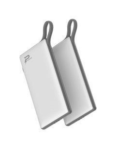 Phoni Phoni 6 in 1 Power Station 10,000 mAh with Built-in Cable to Charge Multiple Devices - White  - Image 3