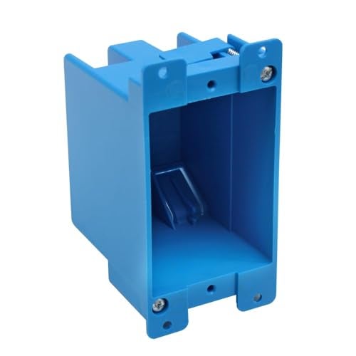 XGGYA Old Work Box,Plastic Junction for Switches,PVC Electrical 14 cuin Outlet Box,Old Work Box 1 Gang Deep,ETL Listed for Home Improvement,AWG Standard,Fire Rated for Two Hours(1 Pack) - Image 1