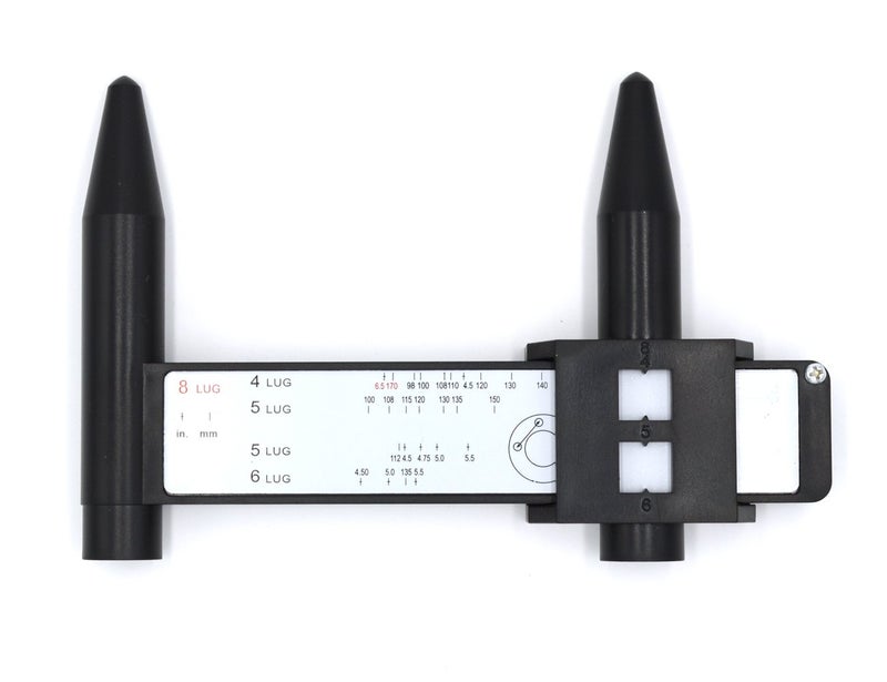 GoldenSunny Wheel/Stud Bolt Pattern Measuring Tool/PCD Ruler - 4 5 6 8 Holes Lug Bolt Pattern Gauge - Image 1
