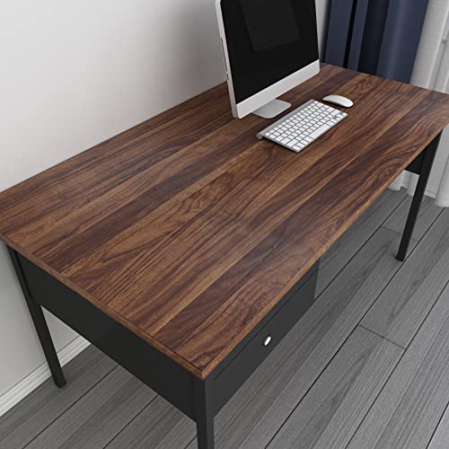 Decotalk Walnut Wood Contact Paper Wood Grain Contact Paper 17.7"x120" Peel and Stick Wood Wallpaper for Cabinets Removable Vinyl Wrap Faux Wood Wallpaper Self Adhesive Brown Wood Contact Paper Matte - Image 3
