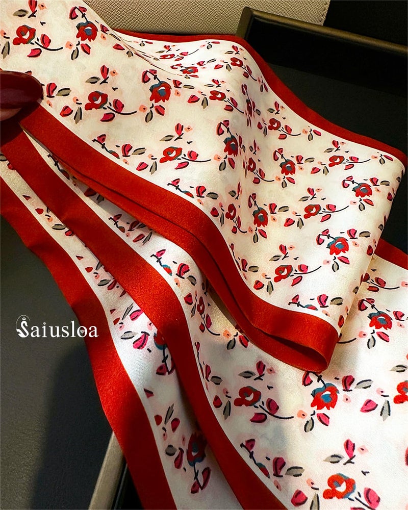 Saiusloa Purse Scarf For Handbags Head Scarves For Women's Hair Bags Scarfs Long Skinny Scarves Fashion Silky For Headbands-A36 - Image 2