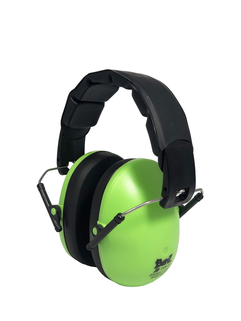 BANZ Kids Headphones Hearing Protection Earmuffs For Children ADJUSTABLE headband to fit all ages Protect Kids Ears Block Noise Fireworks Sporting Events Concerts Movies Lime