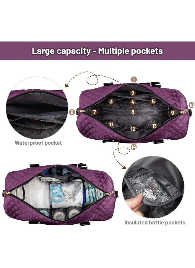Lovevook LOVEVOOK Diaper Bag Tote 5Pcs Set, Diaper Changing Bags  - Image 4