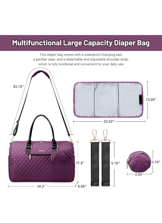 Lovevook LOVEVOOK Diaper Bag Tote 5Pcs Set, Diaper Changing Bags  - Image 3