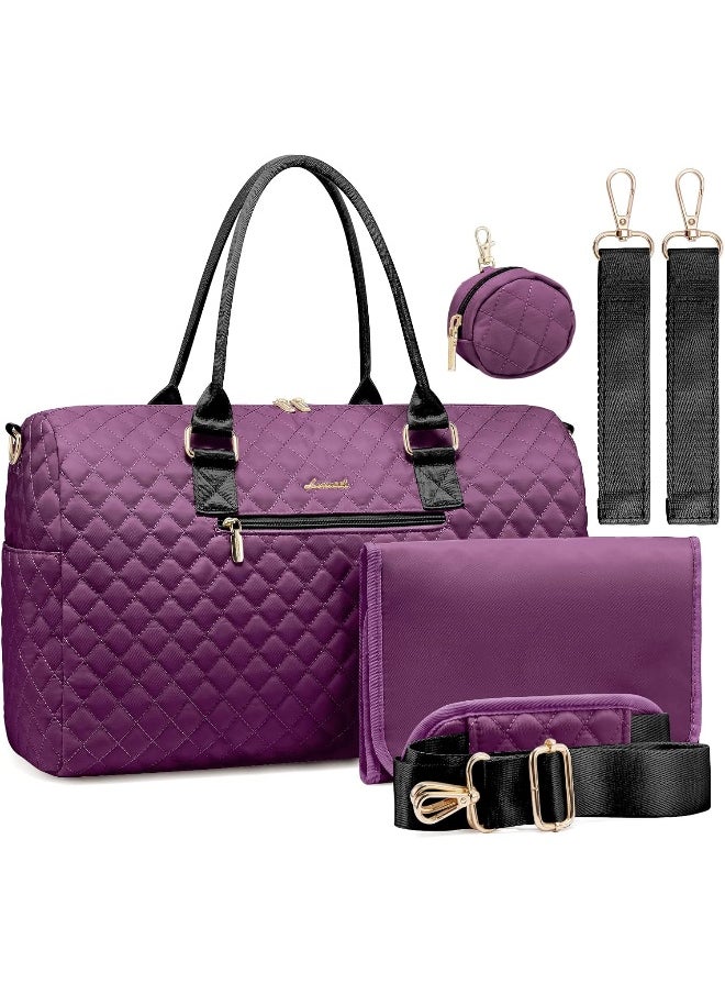 Lovevook LOVEVOOK Diaper Bag Tote 5Pcs Set, Diaper Changing Bags  - Image 1