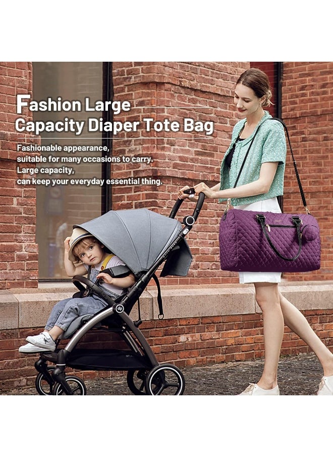Lovevook LOVEVOOK Diaper Bag Tote 5Pcs Set, Diaper Changing Bags  - Image 2