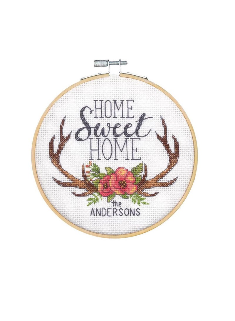 Dimensions Cross Stitch Kit 6in Round Home Sweet Home - Image 3