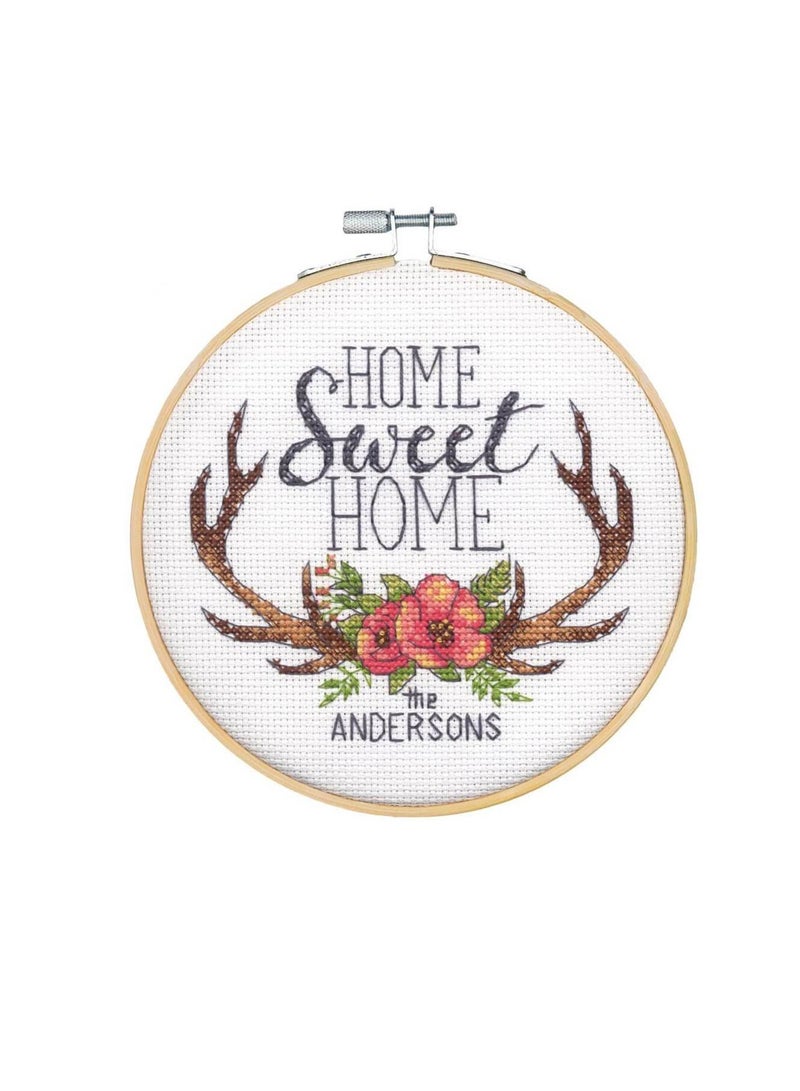 Dimensions Cross Stitch Kit 6in Round Home Sweet Home - Image 2