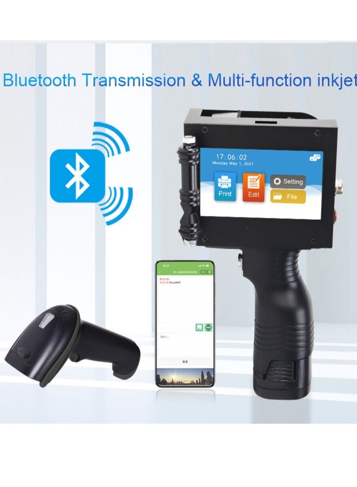 ديمين طابعة نافثة للحبر محمولة عالية الدقة مع شاشة تعمل باللمس LED وخرطوشة حبر سريعة الجفاف - Image 5
