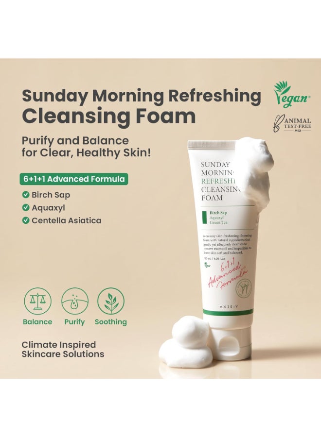 AXIS-Y Sunday Morning Refreshing Cleansing Foam 120Ml - Image 5
