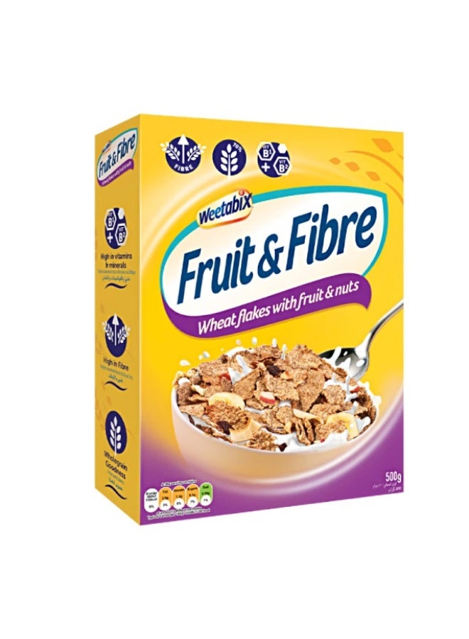 Breakfast Cereal, Fruit And Fibre - 500g, UK