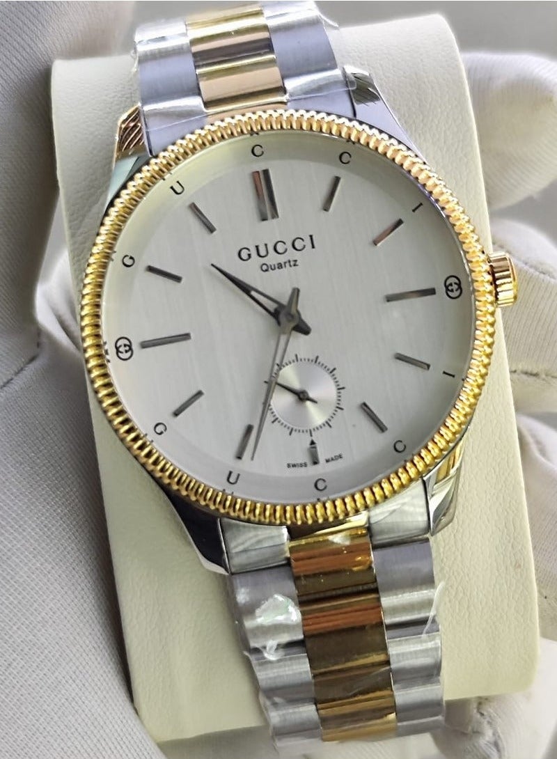 GUCCI Gucci men's watch, stainless steel, battery, frame size 40, first class