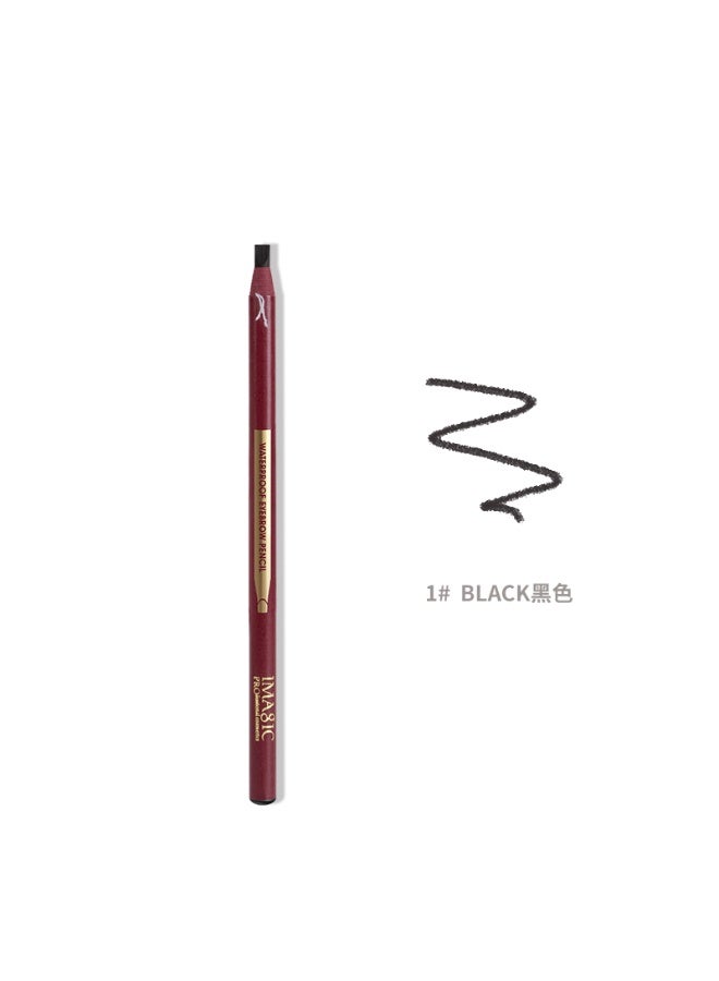 IMAGIC Hard Formula Peelable Eyebrow Pencil – Waterproof, Long Lasting, Natural Brow Definer, Smudge-Proof Makeup Pencil with Peel-Off Sharpening (01) - Image 1
