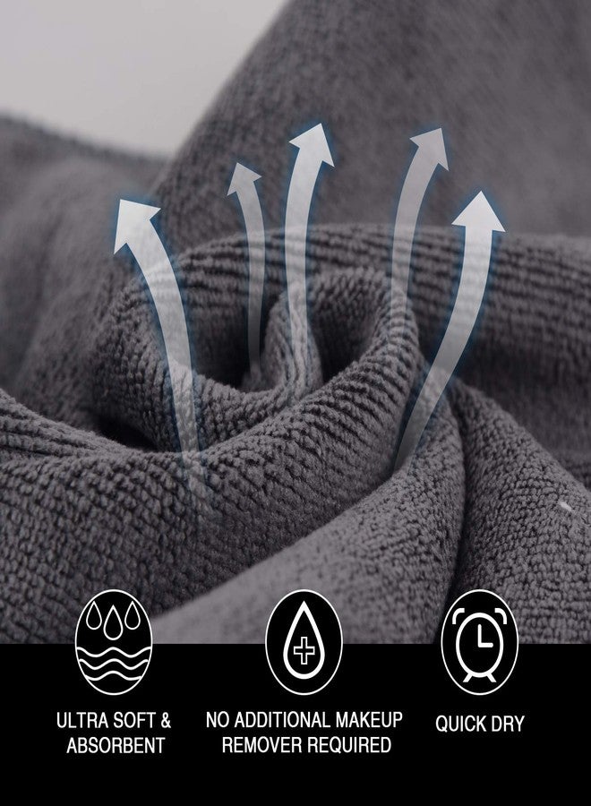 سينلاند مناشف وجه من الألياف الدقيقة المصقولة من سينلاند، سريعة الجفاف، مقاس 12 بوصة × 12 بوصة، ماصة، لإزالة المكياج الناعم. - Image 3
