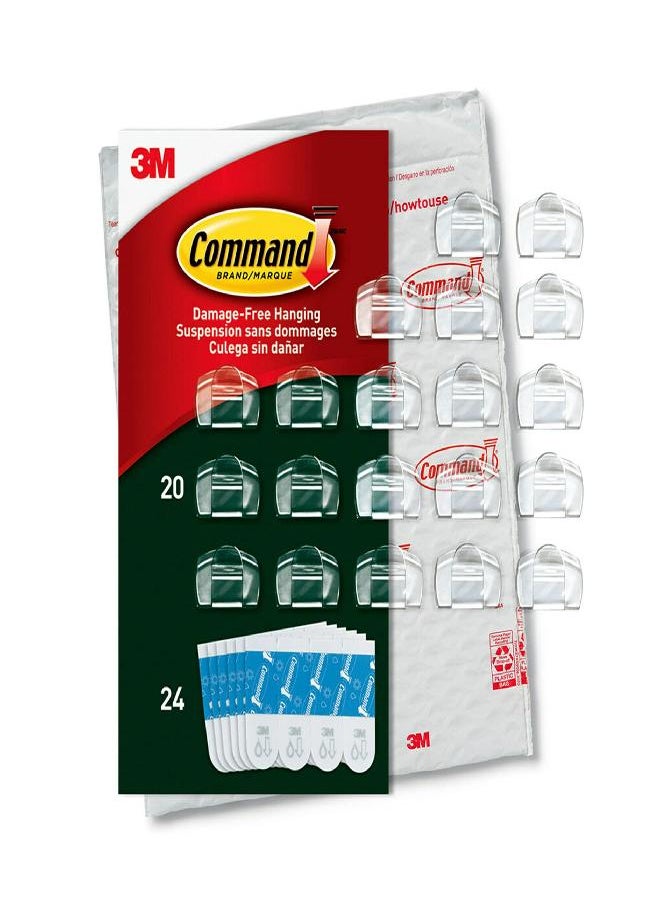 Command Command AW017-20NA Outdoor Light Clips, 0, 20 Count  - Image 1