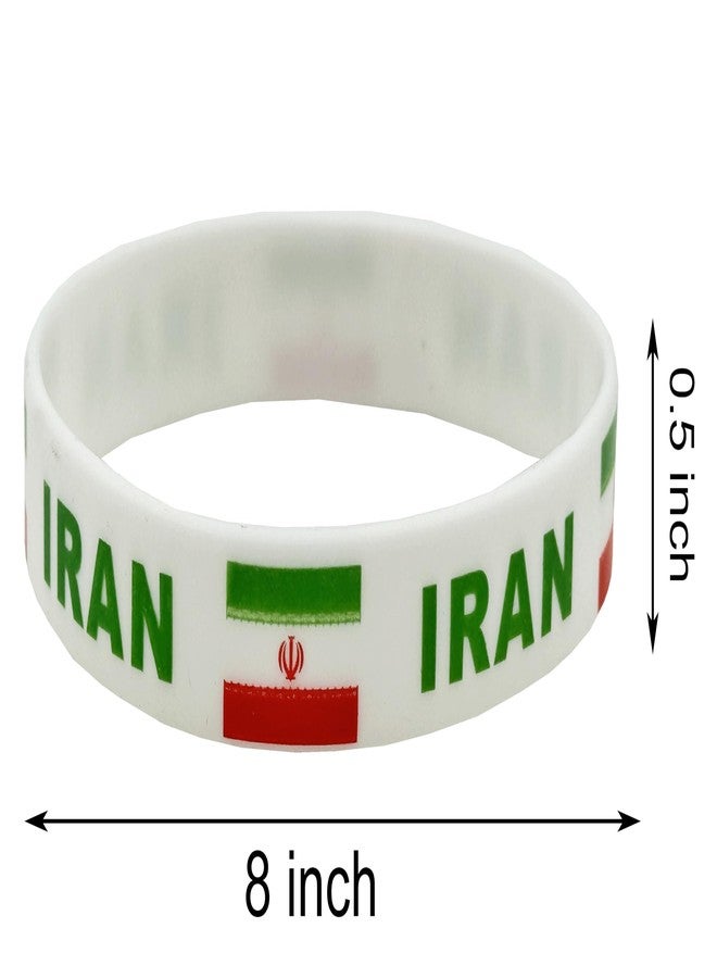 LLBFHH 4 Pcs Iran Iranians Country Flag Rubber Bracelets, National Flag Silicone Bracelet, Rubber Wristbands Patriotic Decorations Gift - Image 5