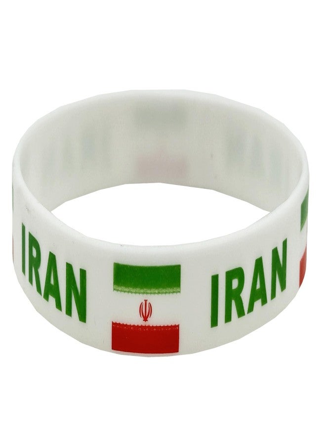 LLBFHH 4 Pcs Iran Iranians Country Flag Rubber Bracelets, National Flag Silicone Bracelet, Rubber Wristbands Patriotic Decorations Gift - Image 3