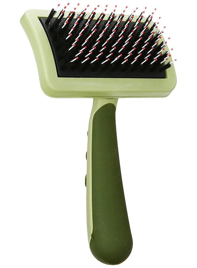 كوستال فرشاة الكلاب الكاملة Coastal Pet Safari - فرشاة تنظيف الكلاب بتصميم 2 في 1 مع شعيرات العناية - فرشاة فك تشابك الكلاب - مقاس واحد