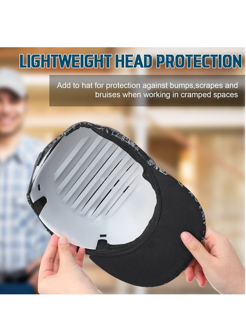 Universal Bump Cap Insert 3 Pcs Baseball Bump Cap Insert Bump Cap Insert Safety Bump Cap PE Lined Bumper Hat Insert for Baseball Caps Hard Hat Insert Lightweight Fit for Most Baseball Hat - Image 4