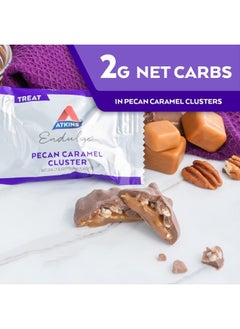 Atkins Pecan Caramel Clusters Dessert Favorite High In Fiber Low Carb 2G Sugar 60 Count  - Image 5