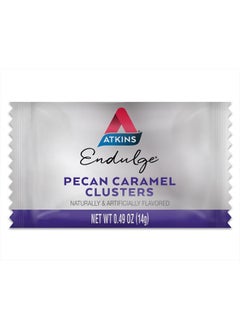 Atkins Pecan Caramel Clusters Dessert Favorite High In Fiber Low Carb 2G Sugar 60 Count  - Image 2