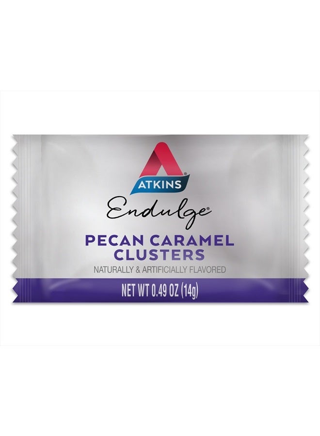 Atkins Pecan Caramel Clusters Dessert Favorite High In Fiber Low Carb 2G Sugar 60 Count - Image 2
