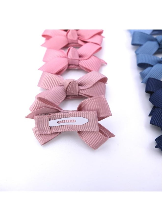 Sugarmelon Boutique Baby Hair Clips Toddler Tiny Hair Bow Snap Clips Infant Baby Girls Kids Hairbow (16 Colors) - Image 4