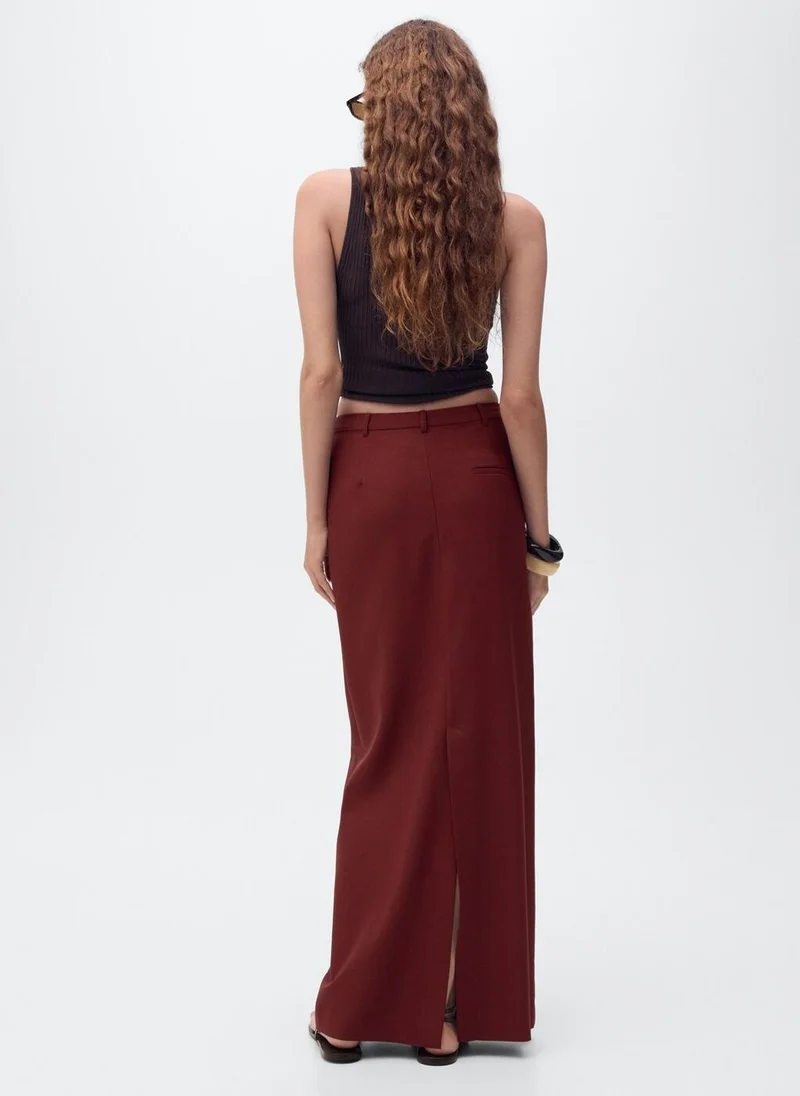 مانجو Long pencil skirt with opening