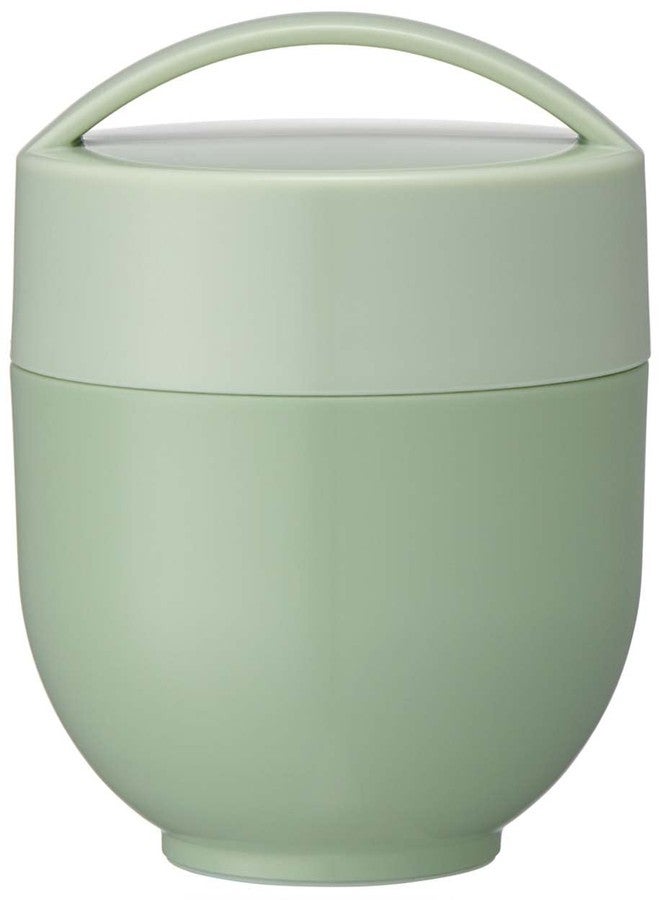 Skater LDNC6AG_593826 Thermal Lunch Box, Bowl Shape, Lunch Jar, Dull Green, Diameter 4.5 x Height 5.5 inches (115 x 140 mm), 19.3 fl oz (540 ml) - Image 3