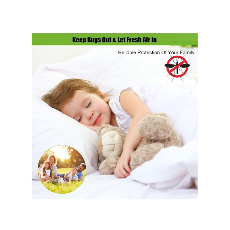 Barakah Magnetic Fly Screen Door 100x200cm(39x79inch) Mesh Fly Curtain - Top-to-Bottom Seal Shuts Automatically - The Magnetic Curtain is Ideal for The Balcony Door Basement Door and Patio Door -Grey - Image 3