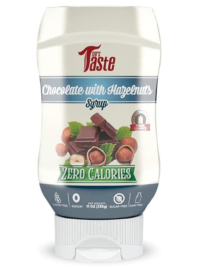 Mrs Taste Sugar Free Chocolate Hazelnut Syrup 335 gm