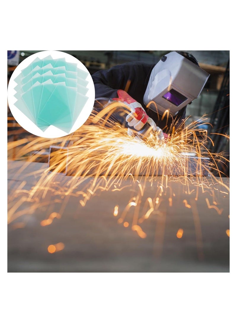 20 Pcs Welding Protective Lens Replacement Lens, 4.5" x 5.25" x 0.04" Outside Replacement Helmet Clear Lens Covers for Solar Auto Darkening Welding Helmet Hood  - Image 3