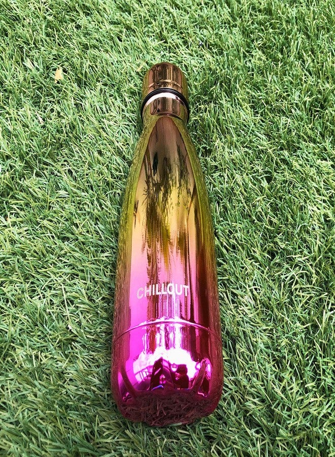 تشيل أوت لايف زجاجة مياه تشيل آوت لايف المصنوعة من الفولاذ المقاوم للصدأ للأطفال للمدرسة: زجاجة كولا معزولة بجدار مزدوج سعة 12 أونصة، مناسبة للمشروبات الباردة والساخنة، زجاجة رياضية معدنية خالية من مادة BPA للأولاد والبنات والنساء - Image 4