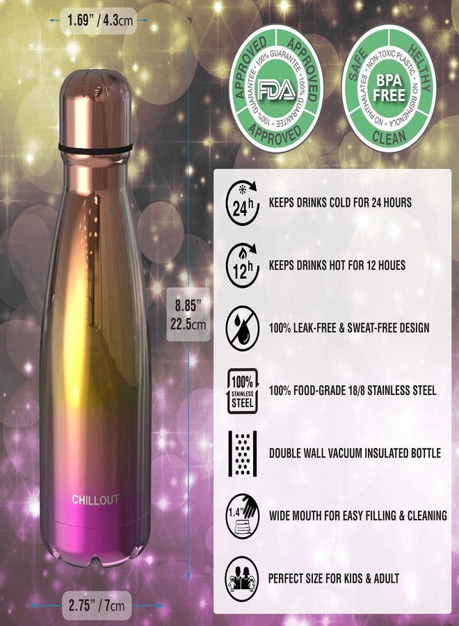 تشيل أوت لايف زجاجة مياه تشيل آوت لايف المصنوعة من الفولاذ المقاوم للصدأ للأطفال للمدرسة: زجاجة كولا معزولة بجدار مزدوج سعة 12 أونصة، مناسبة للمشروبات الباردة والساخنة، زجاجة رياضية معدنية خالية من مادة BPA للأولاد والبنات والنساء - Image 3