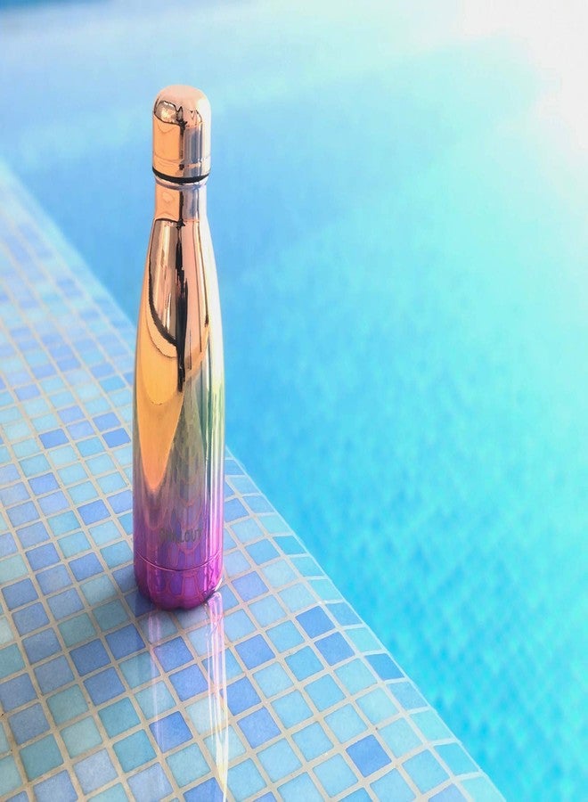 تشيل أوت لايف زجاجة مياه تشيل آوت لايف المصنوعة من الفولاذ المقاوم للصدأ للأطفال للمدرسة: زجاجة كولا معزولة بجدار مزدوج سعة 12 أونصة، مناسبة للمشروبات الباردة والساخنة، زجاجة رياضية معدنية خالية من مادة BPA للأولاد والبنات والنساء - Image 5