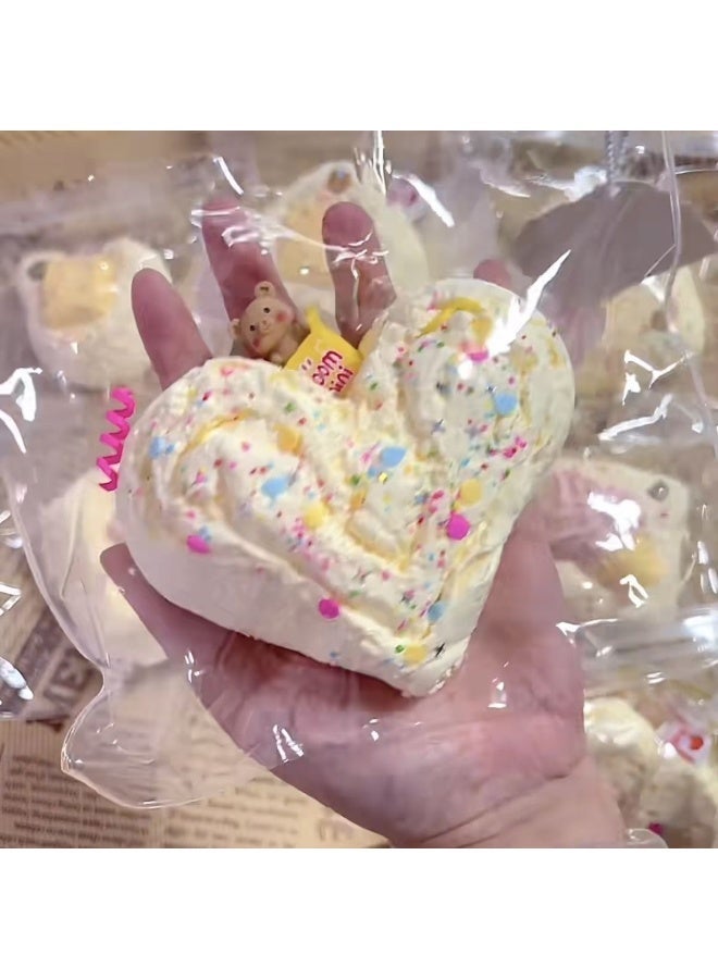 Mieeemele Slow Recovery Dessert Squishy Stress Relief Toy - PU Material, Cream & Sprinkles Design - Image 3