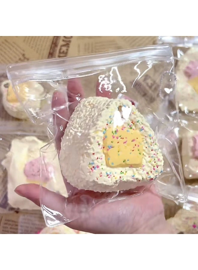 Mieeemele Slow Recovery Dessert Squishy Stress Relief Toy - PU Material, Cream & Sprinkles Design - Image 2