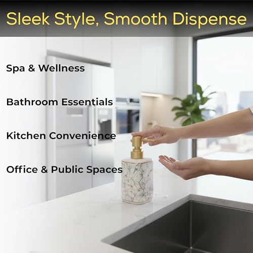TAGROCK Ceramic Liquid Handwash Soap Dispenser Pump for Bathroom/Kitchen - 250ml, Pack of 1 (White) - Image 2