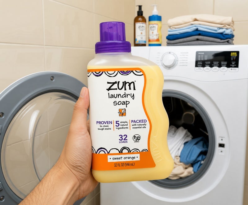 ZUM, Laundry Soap, Sweet Orange, 32 fl oz (0.94 l) - Image 3