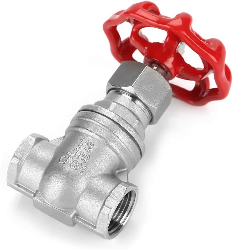 DN15 304 Stainless Steel Gate Valve BSPP G1/2 Heavy Duty For Water Oil Gas - Image 1