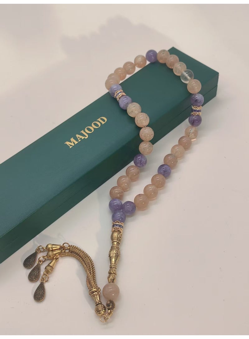 MAJOOD Original Design/33 Natural Crystal Prayer Beads/Tasbih/10 mm - Image 5