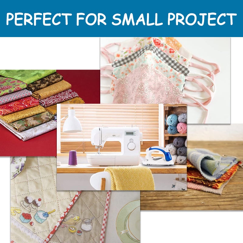 DenniesCare Travel Irons Portable Steam Irons for Clothes Handheld Steamer Mini Iron Non-Stick Sole Plate Dry Ironing and Steam Ironing Fast Heated up Detachable Water Tank - Image 4