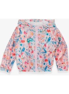 Breeze Girls Raincoat Flower Patterned Powder (1-5 Years)  - Image 1