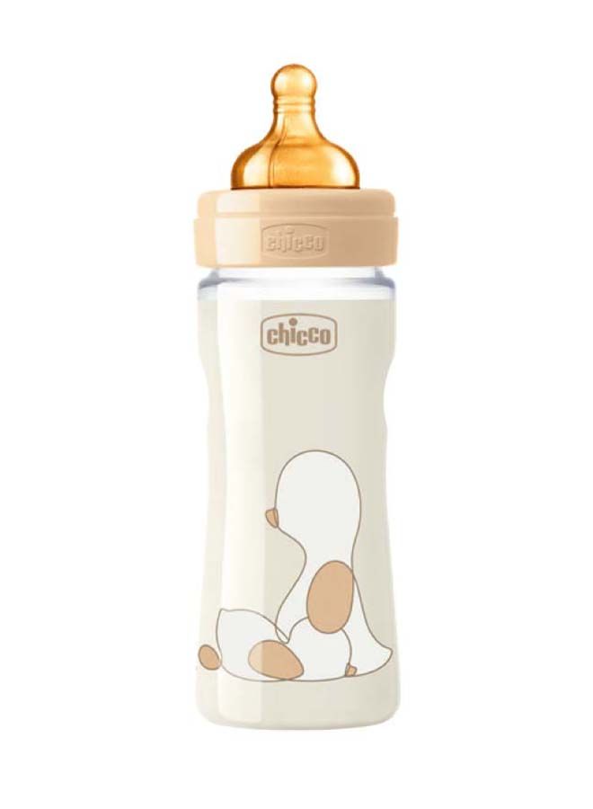 NIBEMINENT Original Touch Feeding Bottle 250ml Adjustable Flow 2m+ Latex, Neutral  - Image 2