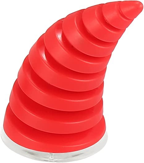 SELVIKE Devil's Helmet Thread Horn with Suction Rubber Pad for All Bikes and Motorcycles (Pack of 2) (RED) - Image 5