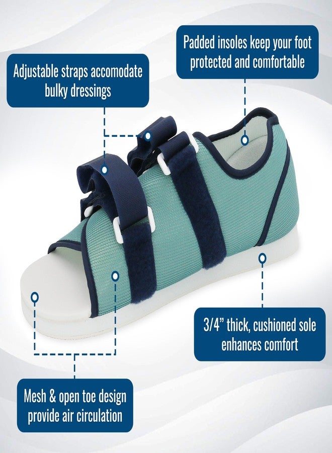 DMI Women's Size 6-8 Post Op Surgical Walking Shoe for Broken Foot or Toes, Pain, Lightweight Adjustable Straps, Left or Right -Universal Fit - Image 5