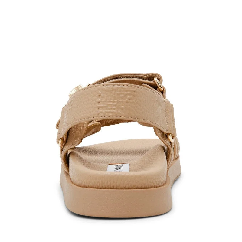Steve Madden  Mona-Sm Light Brown Women's Flat-Casual Sandals for Women | Best Price UAE